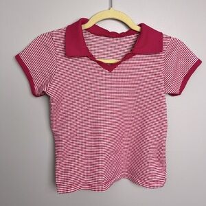 Vintage Pink Checkered top